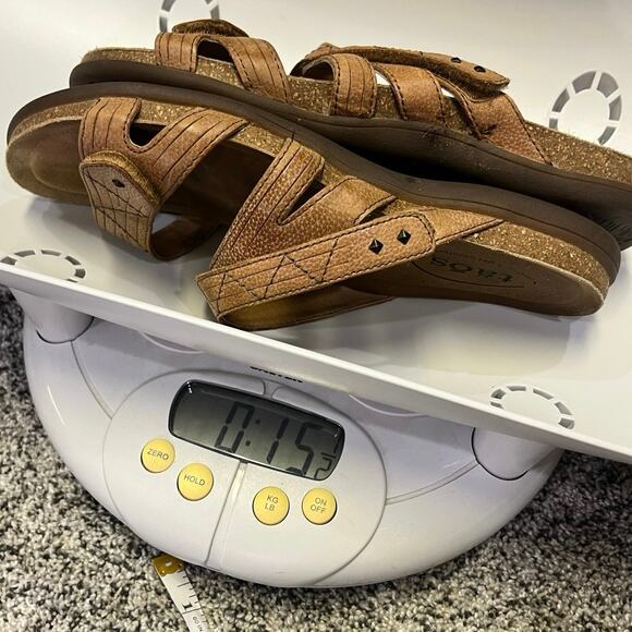 Taos Double U Leather Caramel Strappy‎ Sandal, Women’s 9, Adjustable Western - Picture 7 of 7